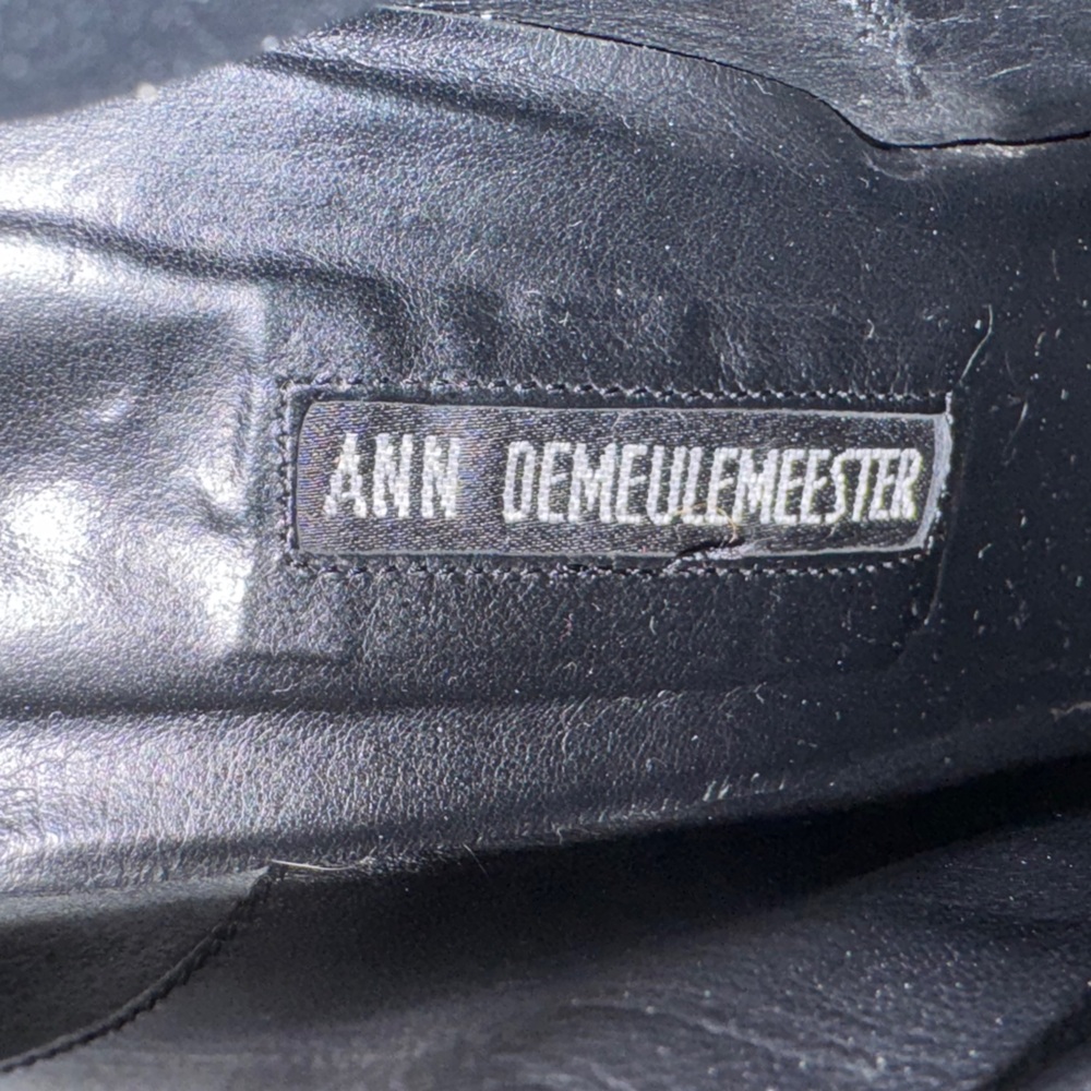 Ann Demeulemeester Black Wedge ankle booties Sz.38 - Picture 8 of 9